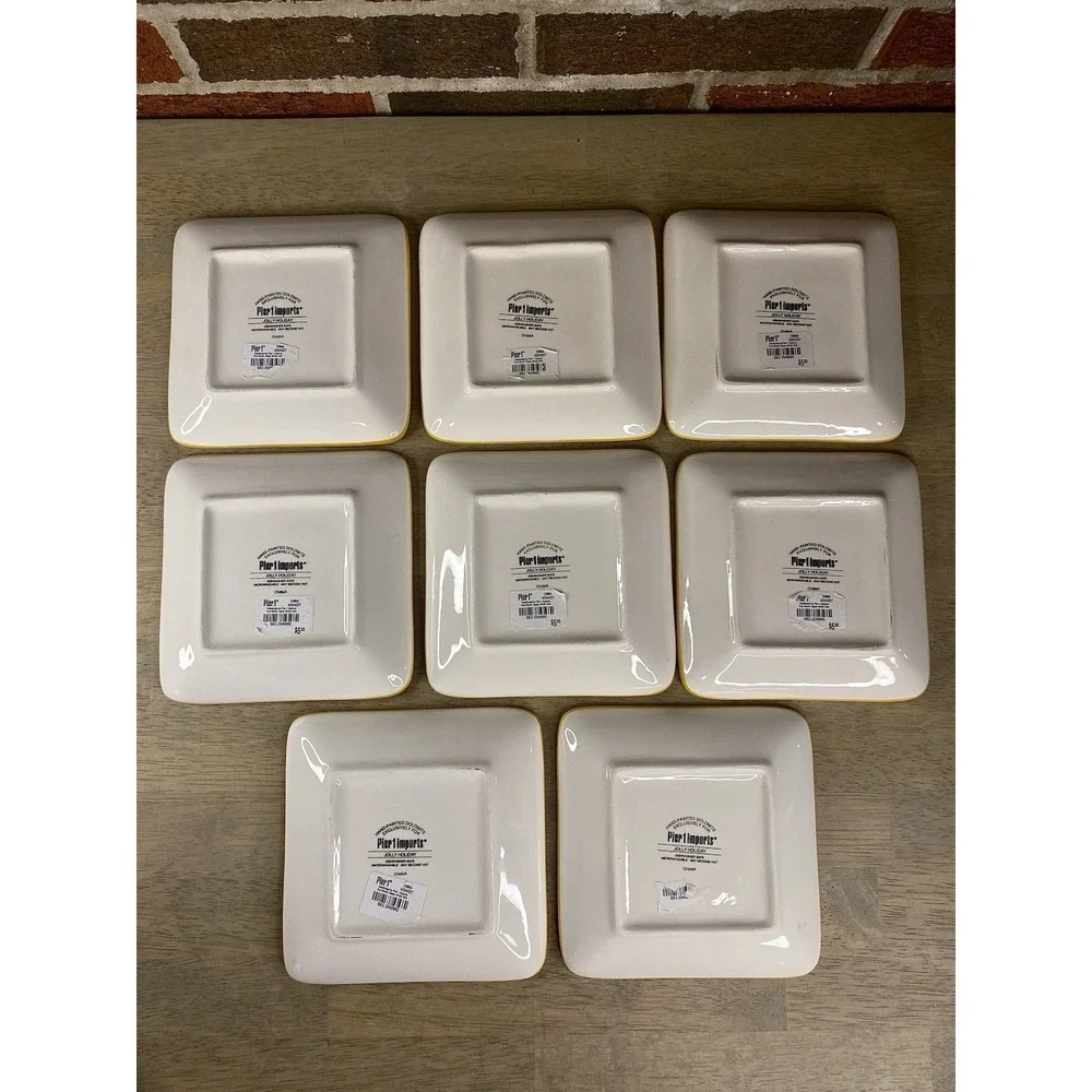 Pier 1 ceramic set plates